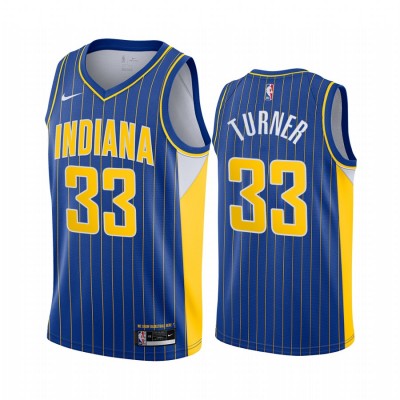 Nike Indiana Pacers #33 Myles Turner Blue Youth NBA Swingman 2020-21 City Edition Jersey